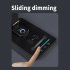 LED Desk Lamp with Wireless Charger Dual Lcd Display Multi functional Smart Eye Caring Table Lamps Black US Plug