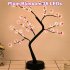 LED  Desktop Potted  Plant Lamp Diy Lantern Tree Light Night Light Touch Home Decoration Gift 72 lights gold leaf