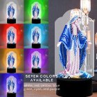 LED <span style='color:#F7840C'>Diamond</span> Painting Night Light DIY Virgin Mary <span style='color:#F7840C'>Diamond</span> Embroidery Home Decoration DP10