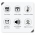 LED Digital Wall Clock With 2 Alarm Large Display Alarm Clock For Living Room Office Classroom Gym Shop Decor red light