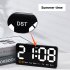 LED Digital Wall Clock With 2 Alarm Large Display Alarm Clock For Living Room Office Classroom Gym Shop Decor red light