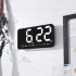 LED Digital Wall Clock With 2 Alarm Large Display Alarm Clock For Living Room Office Classroom Gym Shop Decor red light
