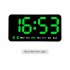 LED Digital Wall Clock With 2 Alarm Large Display Alarm Clock For Living Room Office Classroom Gym Shop Decor green light