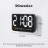 LED Digital Wall Clock With 2 Alarm Large Display Alarm Clock For Living Room Office Classroom Gym Shop Decor green light