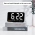 LED Digital Wall Clock With 2 Alarm Large Display Alarm Clock For Living Room Office Classroom Gym Shop Decor green light