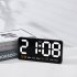 LED Digital Wall Clock With 2 Alarm Large Display Alarm Clock For Living Room Office Classroom Gym Shop Decor green light