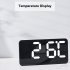 LED Digital Wall Clock With 2 Alarm Large Display Alarm Clock For Living Room Office Classroom Gym Shop Decor green light