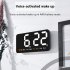 LED Digital Wall Clock With 2 Alarm Large Display Alarm Clock For Living Room Office Classroom Gym Shop Decor green light