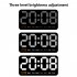 LED Digital Wall Clock With 2 Alarm Large Display Alarm Clock For Living Room Office Classroom Gym Shop Decor green light
