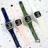 LED Digital Watch Simple Square Waterproof Electronic Watch For Men Women Student Sports Swimming cherry blossom pink