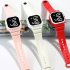 LED Digital Watch Simple Square Waterproof Electronic Watch For Men Women Student Sports Swimming cherry blossom pink