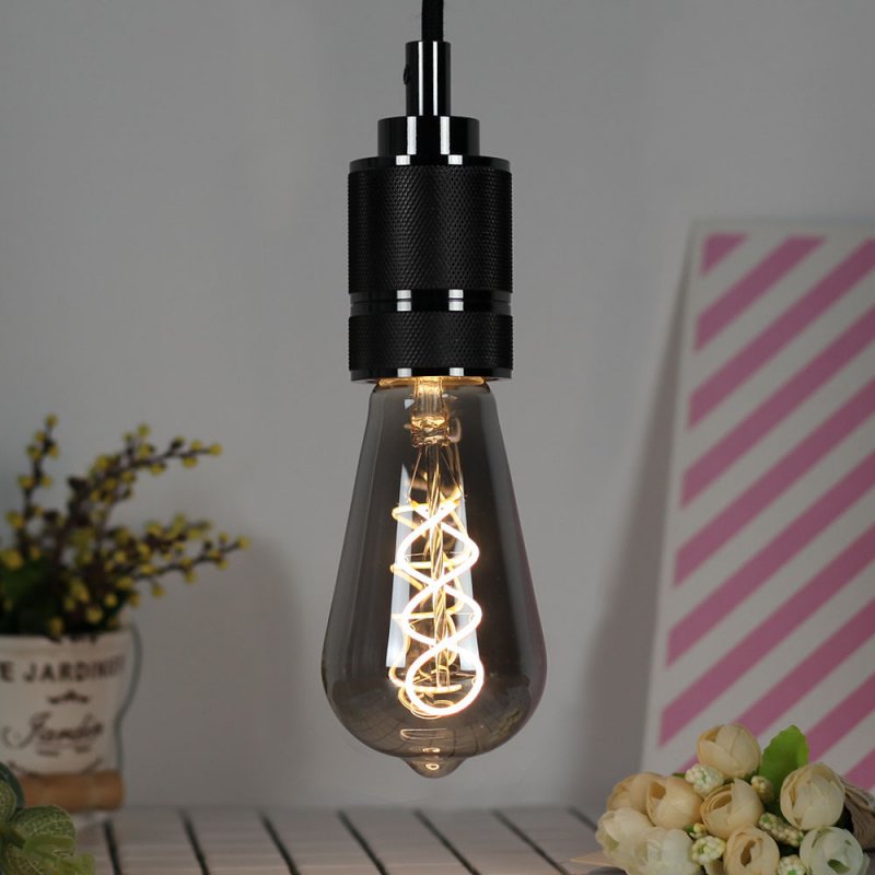 LED Dimmable Retro Edison Bulb Spiral Filament ST64 Lamp Decorative LED Lighting 220V