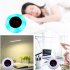 LED Dimming Touch Screen Mirror Alarm Clock Home Decoration white