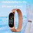LED Electronic Watch Fashion Touch Screen Waterproof Wristwatch With Magnetic Milanese Band For Men Women black