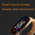 LED Electronic Watch Fashion Touch Screen Waterproof Wristwatch With Magnetic Milanese Band For Men Women black