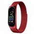 LED Electronic Watch Fashion Touch Screen Waterproof Wristwatch With Magnetic Milanese Band For Men Women black