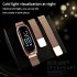 LED Electronic Watch Fashion Touch Screen Waterproof Wristwatch With Magnetic Milanese Band For Men Women black