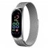 LED Electronic Watch Fashion Touch Screen Waterproof Wristwatch With Magnetic Milanese Band For Men Women red