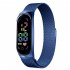 LED Electronic Watch Fashion Touch Screen Waterproof Wristwatch With Magnetic Milanese Band For Men Women red