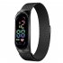 LED Electronic Watch Fashion Touch Screen Waterproof Wristwatch With Magnetic Milanese Band For Men Women red