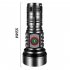 LED Extremely Bright Torch  50000 Lumens Flashlight  Type C Rechargeable Zoom Torch  IP65 Waterproof Flashlight With 4 Light Modes For Camping Hiking Including 