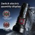 LED Extremely Bright Torch  50000 Lumens Flashlight  Type C Rechargeable Zoom Torch  IP65 Waterproof Flashlight With 4 Light Modes For Camping Hiking Including 