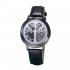 LED Fashion Men Women Waterproof Sports Wrist Watch with Leather Band Black S