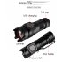 LED Flash Light High Lumens Usb Rechargeable High Brightness Torch for Outdoor black Model 1924
