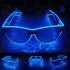 LED Flashing EL Luminous Glasses Party Decorative Lighting Classic Gift Bright Prop Light Up Party Glasses Party Decor white