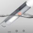 LED Flashlight 300 Lumens Waterproof Built in 800mAh Rechargeable Battery Portable Torch Light Adjustable Zoom Work Light For Outdoor Fishing Camping SD 1023XPE