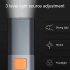 LED Flashlight 300 Lumens Waterproof Built in 800mAh Rechargeable Battery Portable Torch Light Adjustable Zoom Work Light For Outdoor Fishing Camping SD 1023XPE
