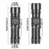LED Flashlight 30W Strong Light Rechargeable Flash Light 3 Modes 30W Multi functional Waterproof Torch For Outdoor Camping Hiking without battery
