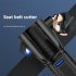 LED Flashlight Multi functional Safety Hammer Flashlight USB Charging Portable Strong Light Torch For Camping Hiking Fishing yellow