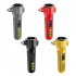 LED Flashlight Multi functional Safety Hammer Flashlight USB Charging Portable Strong Light Torch For Camping Hiking Fishing yellow
