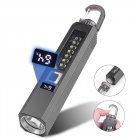 LED Flashlight Rechargeable Multipurpose Portable Strong Light Work Light With Digital Power Display Magnetic Hook