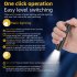 LED Flashlight Super Bright Pocket Flashlights Rechargeable 90 Degree Twist Torch Black