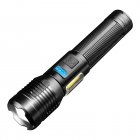 LED Flashlight Super Bright Magnetic Flashlight USB Fast Charging Waterproof Torch For Home Outdoor Camping Hiking flashlight + 18650 battery