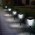 LED Garden Solar Path Way Light Flame Fire Effect Waterproof No Wiring Lamp  Red light