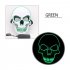 LED Halloween Scary Glow Skeleton Mask Cosplay Party Costume Supplies Pink