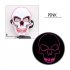 LED Halloween Scary Glow Skeleton Mask Cosplay Party Costume Supplies Pink