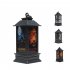 LED Halloween Wind Lanterns Battery Powered Mini Skeleton Skull Head Pumpkin Wind Lamp For Home Bar Halloween Party Decor skull skeleton