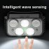 LED Headlamp Flashlight 6 Modes Head Lamp USB Rechargeable Waterproof Head Flashlight For Outdoor Fishing Hiking Camping 5LED