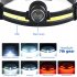 LED Headlamp With Motion Sensor  USB Rechargeable 10 Lighting Mode  COB Wide Beam Headlight  Head mounted Waterproof For Fishing Camping Hiking Outdoor 668 zoom