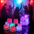 LED Ice Cubes Shape Glowing in Water Light Party Ball Luminous Flash Light Wedding Festival Bar Wine Glass Decoration 12PCS blue