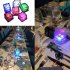 LED Ice Cubes Shape Glowing in Water Light Party Ball Luminous Flash Light Wedding Festival Bar Wine Glass Decoration 12PCS blue