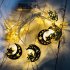 LED Iron Art Light Strings Muslim Ramadan Festival Star Moon Shape Decoration Hang Pendant white