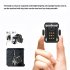 LED Key Chain Light Mini Keychain Flashlight With Clip 6 Gears Rechargeable Small Multi Use Waterproof Light For Work Car Repair Emergency black