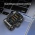 LED Key Chain Light Mini Keychain Flashlight With Clip 6 Gears Rechargeable Small Multi Use Waterproof Light For Work Car Repair Emergency black