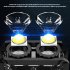 LED Key Chain Light Mini Keychain Flashlight With Clip 6 Gears Rechargeable Small Multi Use Waterproof Light For Work Car Repair Emergency black