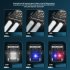 LED Key Chain Light Mini Keychain Flashlight With Clip 6 Gears Rechargeable Small Multi Use Waterproof Light For Work Car Repair Emergency black